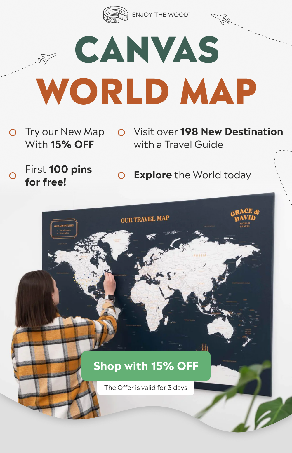 Get Canvas Maps with 15% OFF