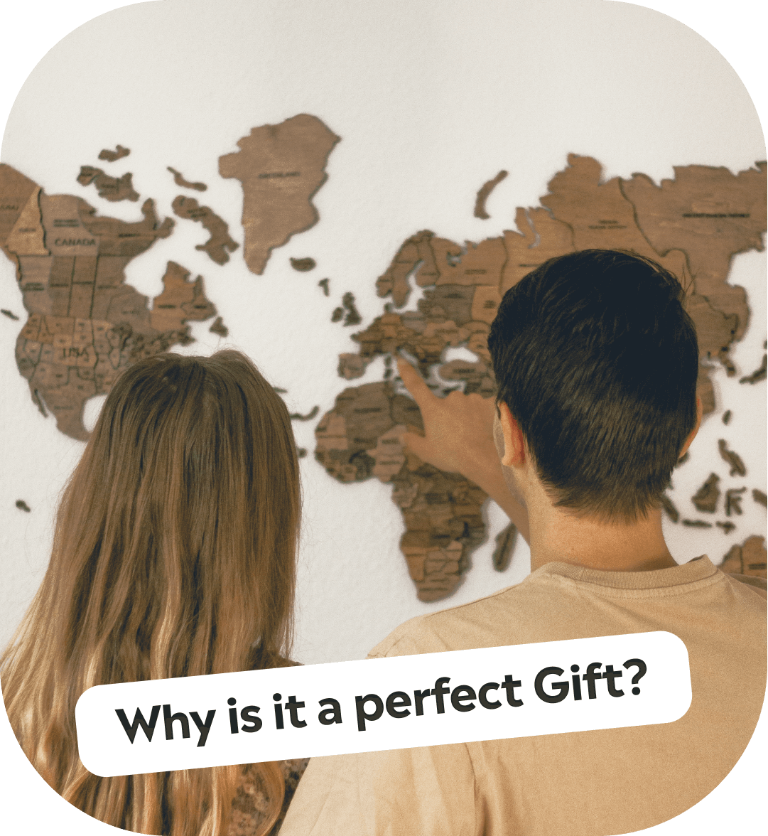 Why a world map is a perfect gift?