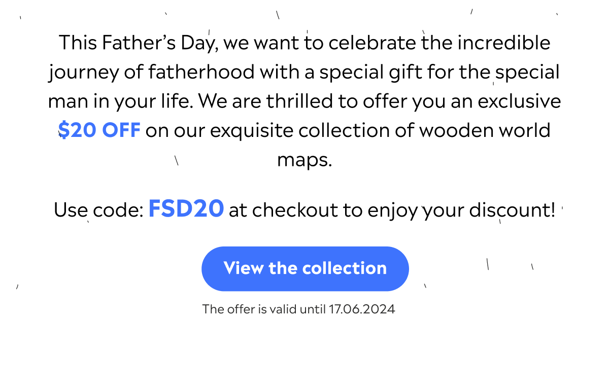 Claim $20 OFF for Dad's Maps