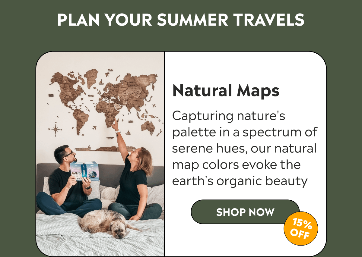 Natural Maps with 15% OFF