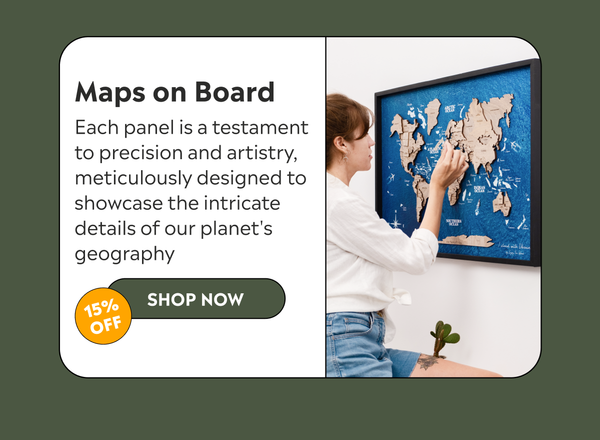 Maps on Board with 15% OFF