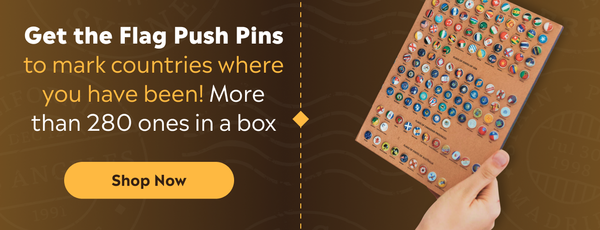 Get a Map with Flags Push Pins