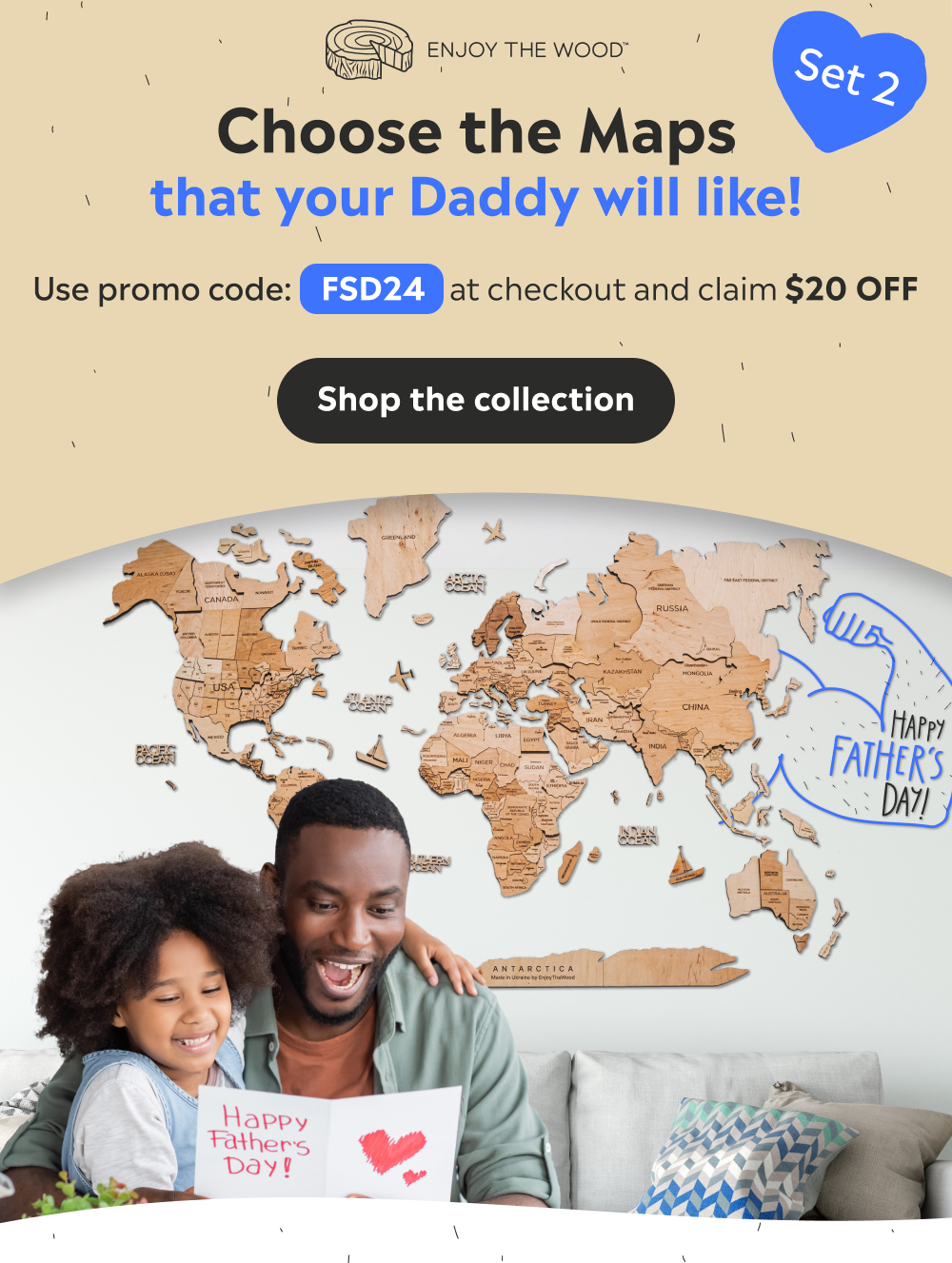 Explore New Dad's Map Collection