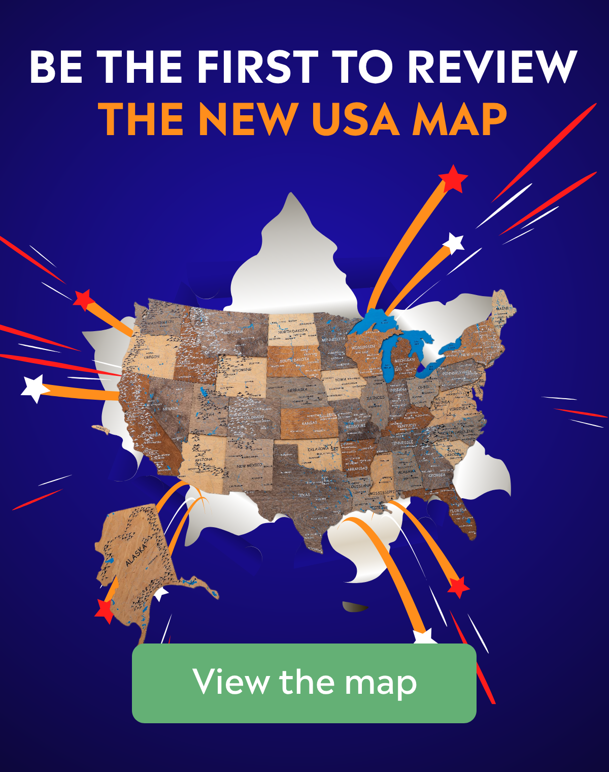 Be the First to Review the New USA Map