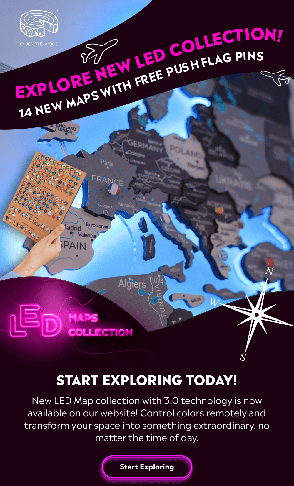 Explore Our New Led Map Collection