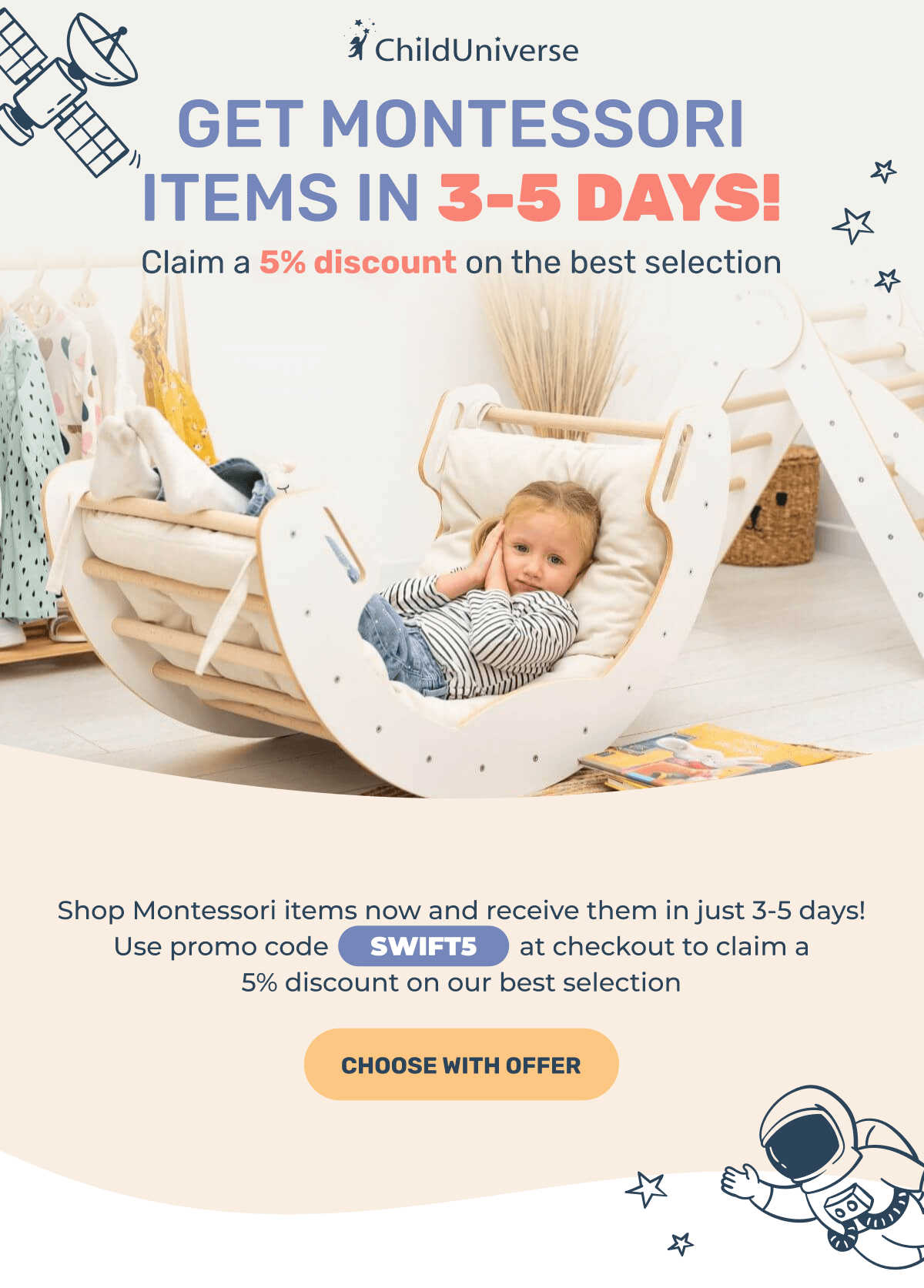 Get Montessori Items Within 3-5 Days