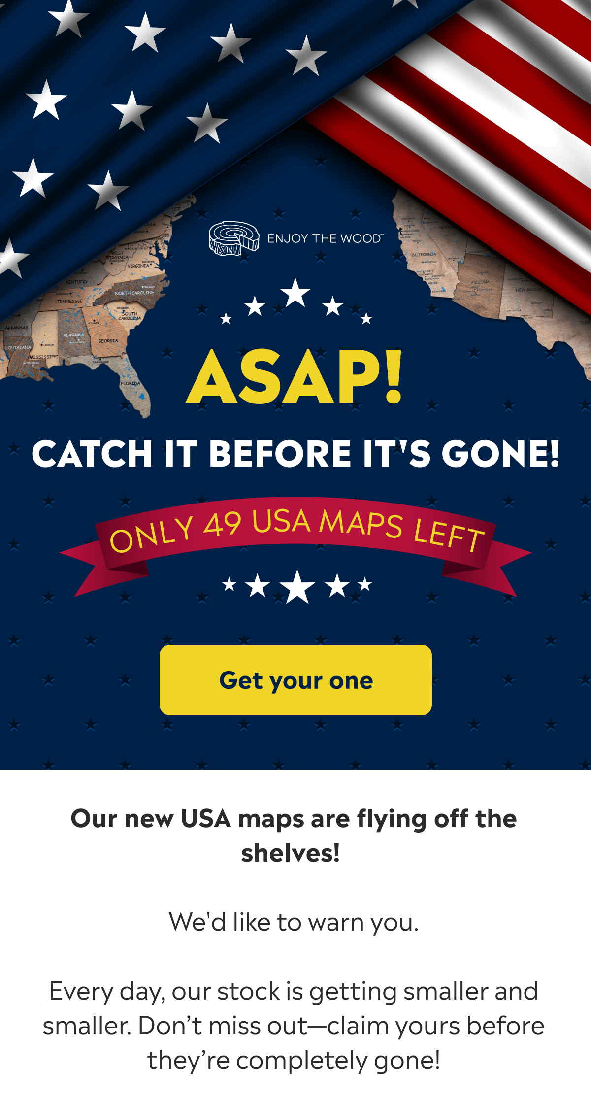 Only 49 new USA Maps left!