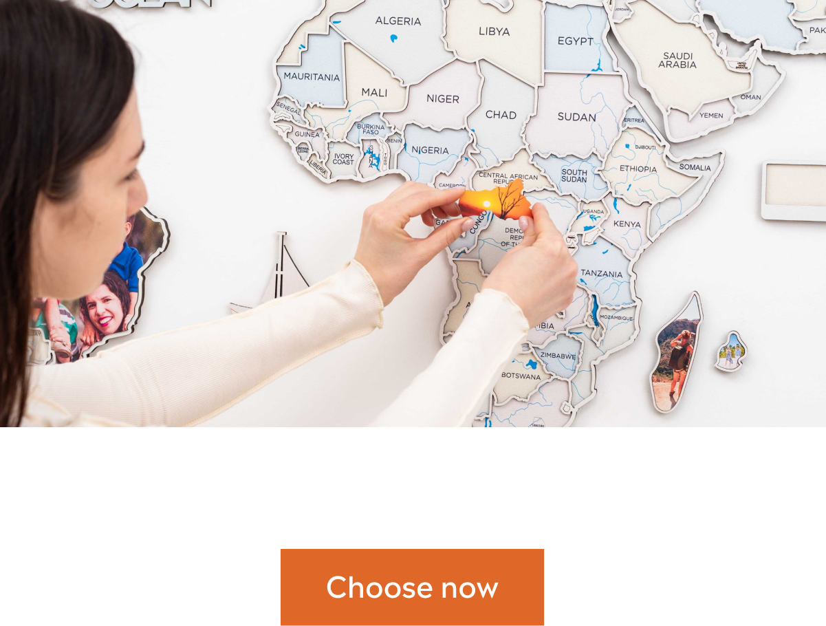 World Map Pastel