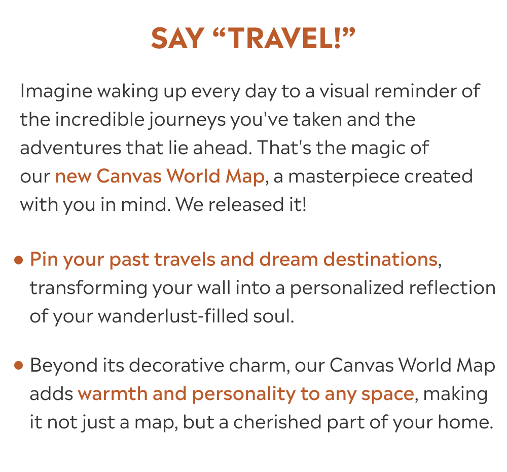 Say "Travel!"